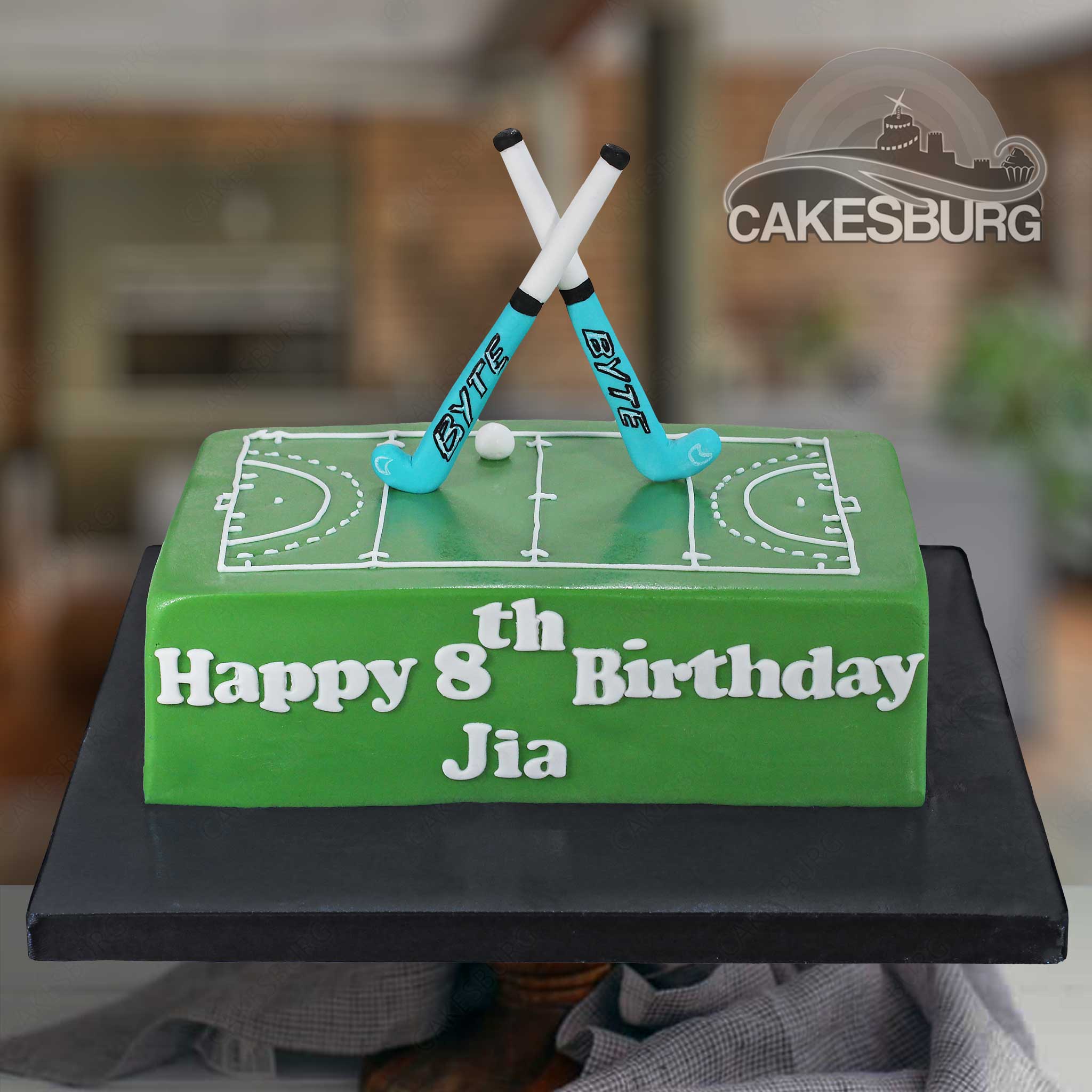 Byte Hockey Sticks Cake