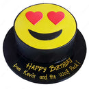 love emoji cake