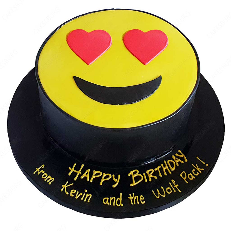 Yellow Smiley Emoji Theme Cake