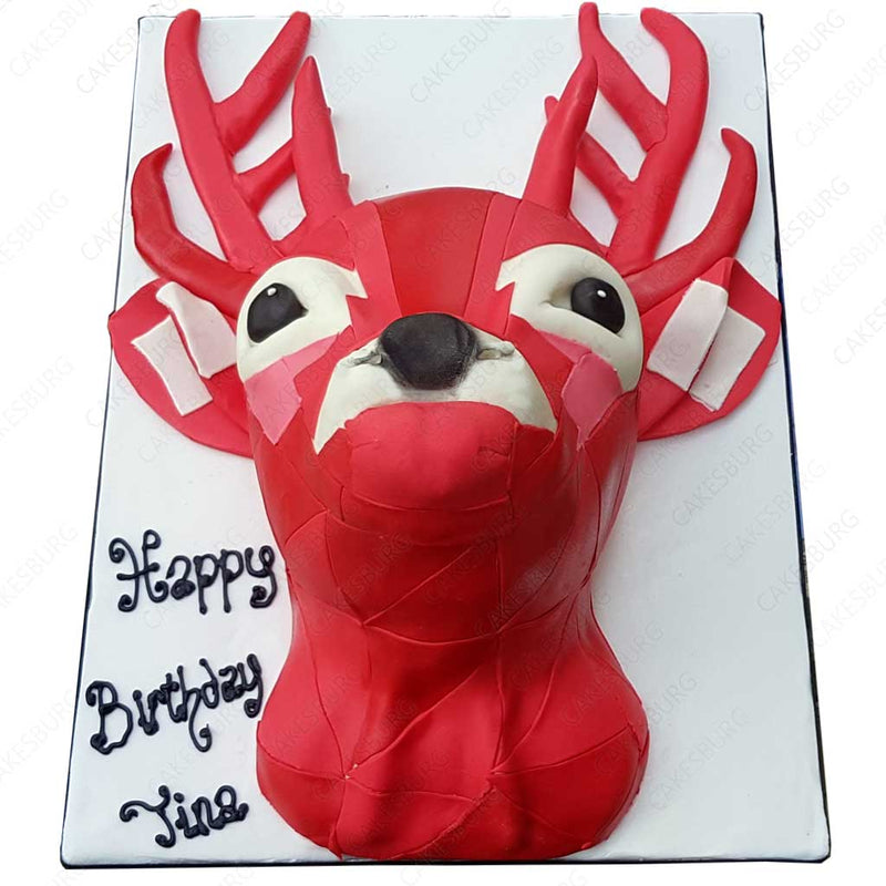 Stag Head Cake