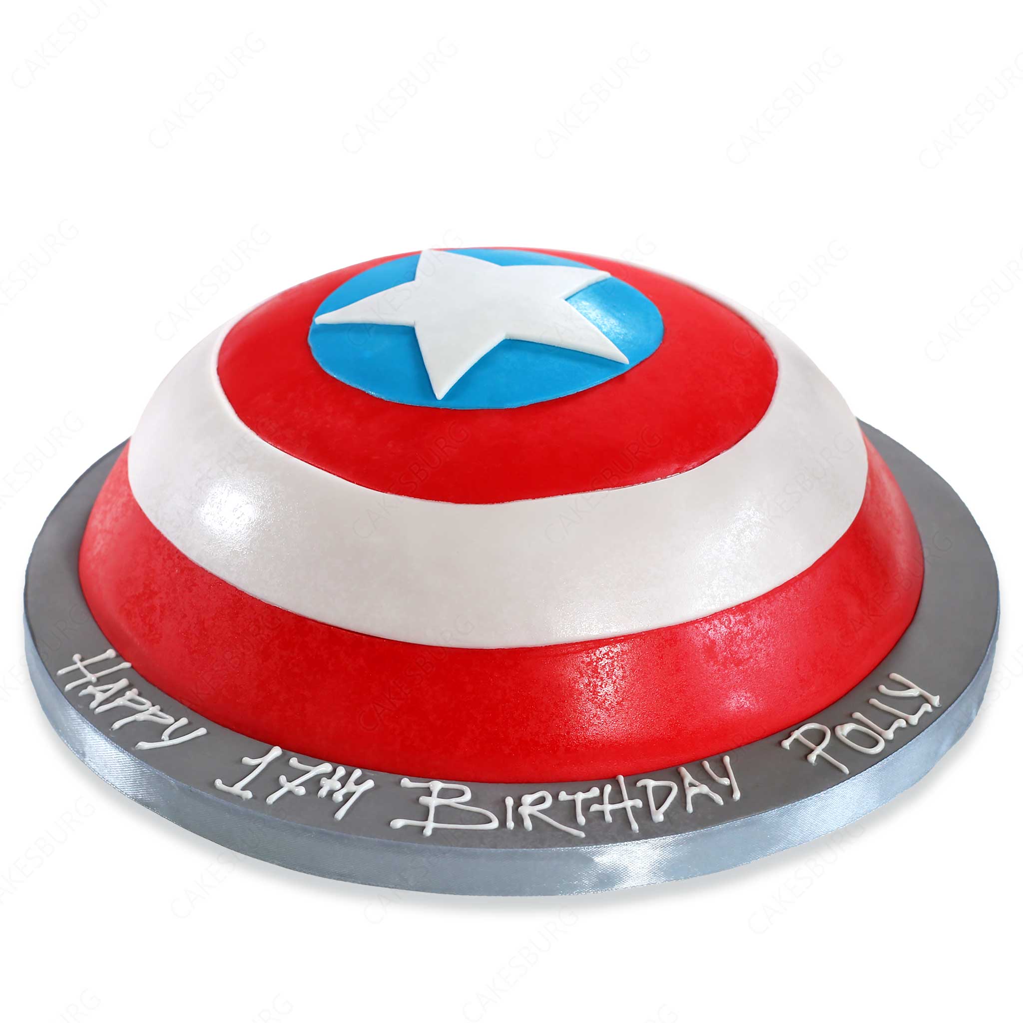 Captain America Shield Cake