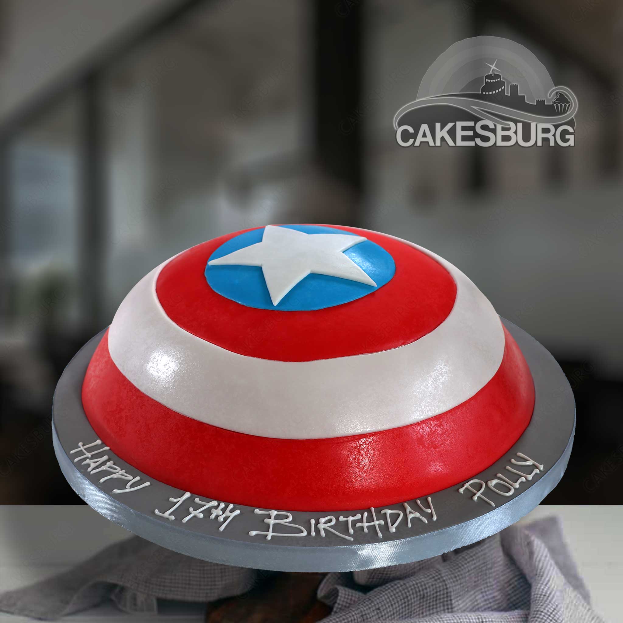 Captain America Shield Cake