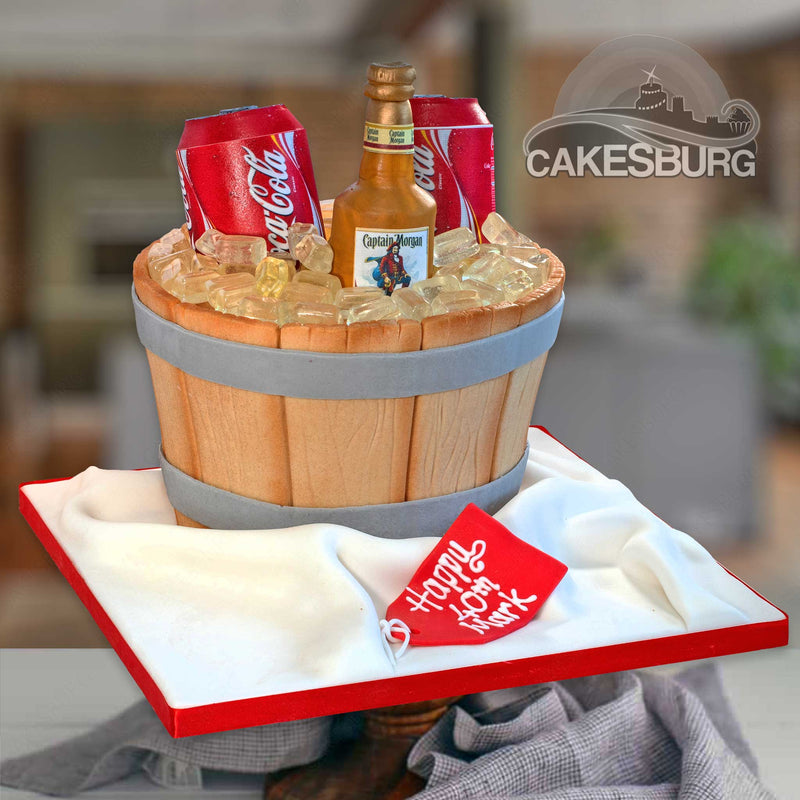 My caramel apple bucket cake! : r/cakedecorating