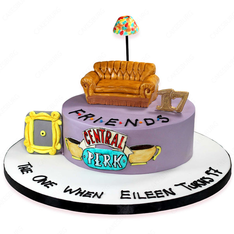 Friends Theme Birthday Cake Topper Template Printable DIY | Bobotemp