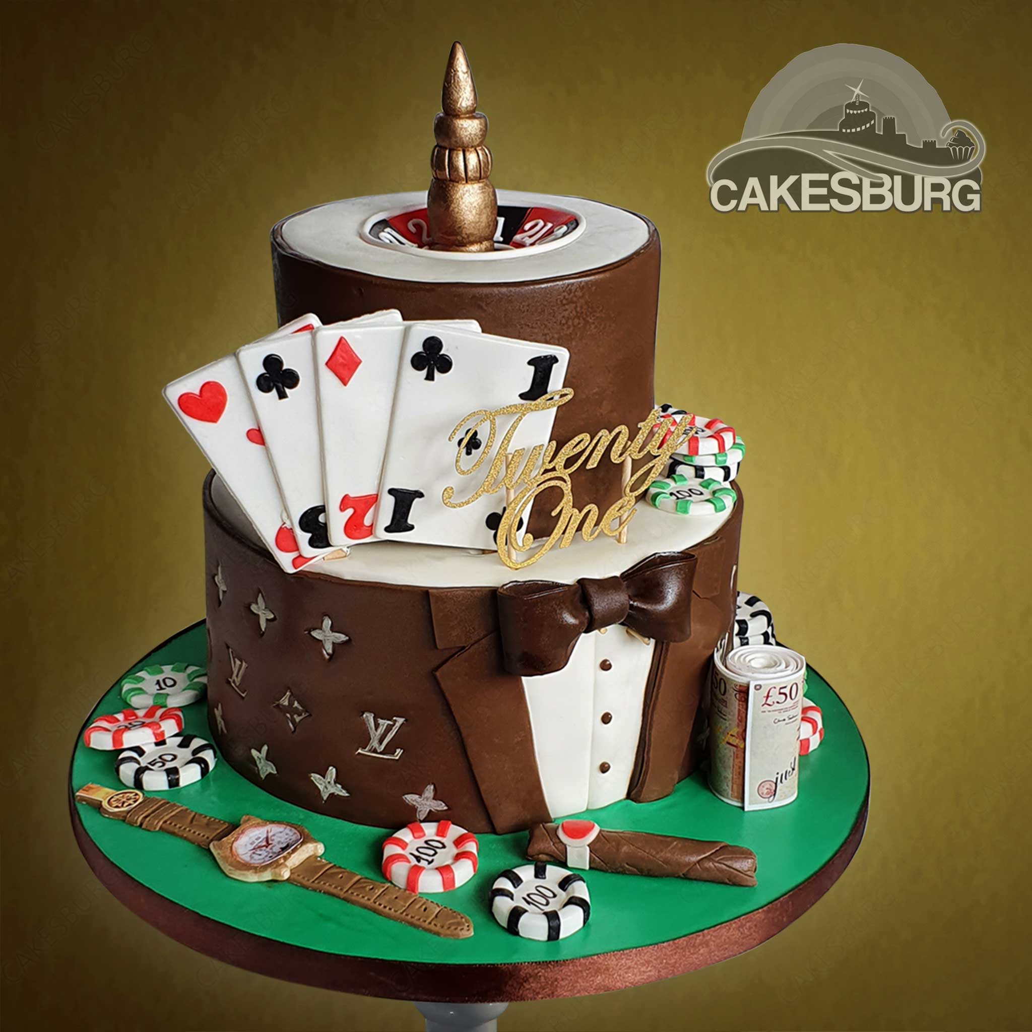 Cool Rich Vegas Roulette Cake