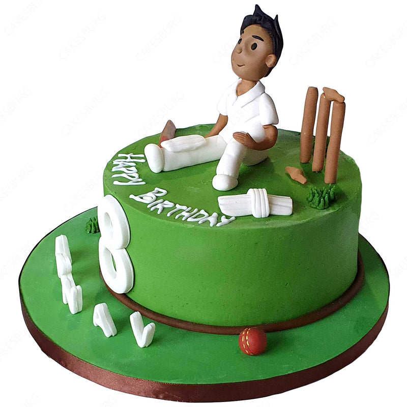 Cricket Pitch Cake- Order Online Cricket Pitch Cake @ Flavoursguru