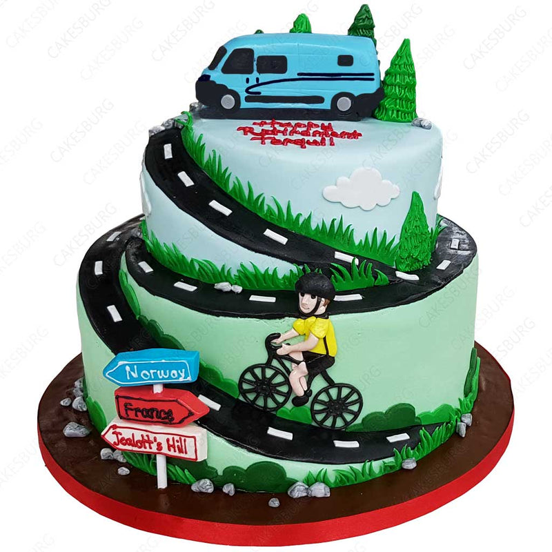 Cyclist Cake