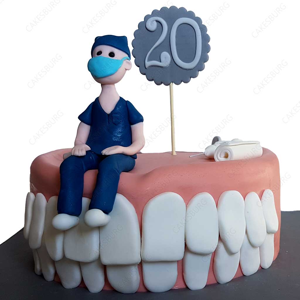 Dentist Cake 🦷 #baker #cakedecorating #cake #cakeart #dentist #happyb... |  TikTok