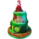 Dinosaur Volcano Cake