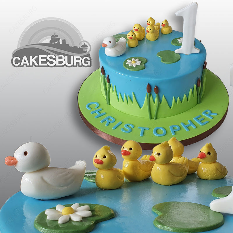 Fondant Ducks Duck Cake Toppers Five Little Ducks Easter - Etsy