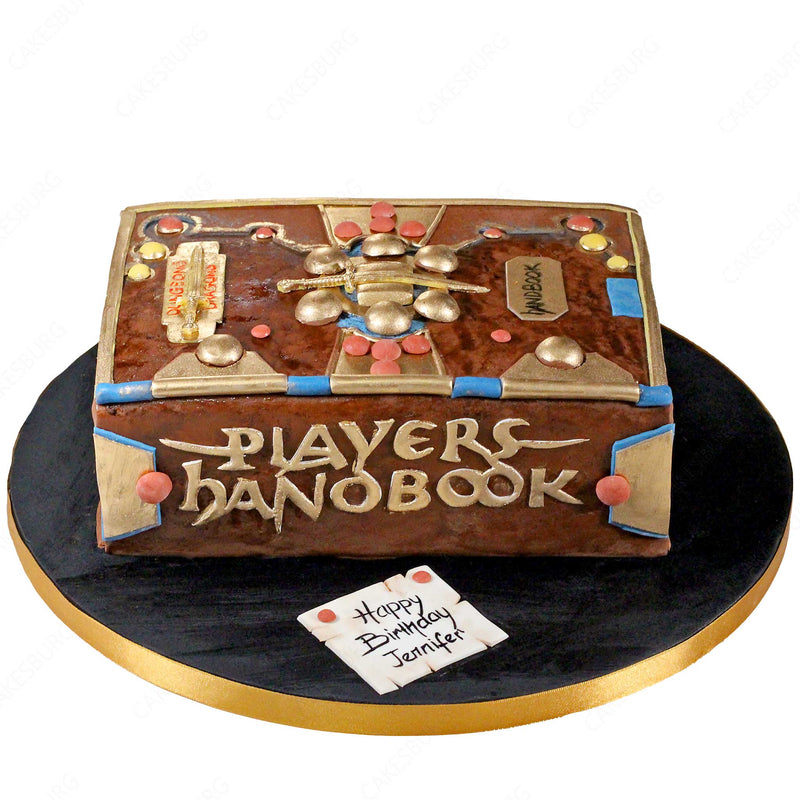 Dungeons and Dragons Book Cake