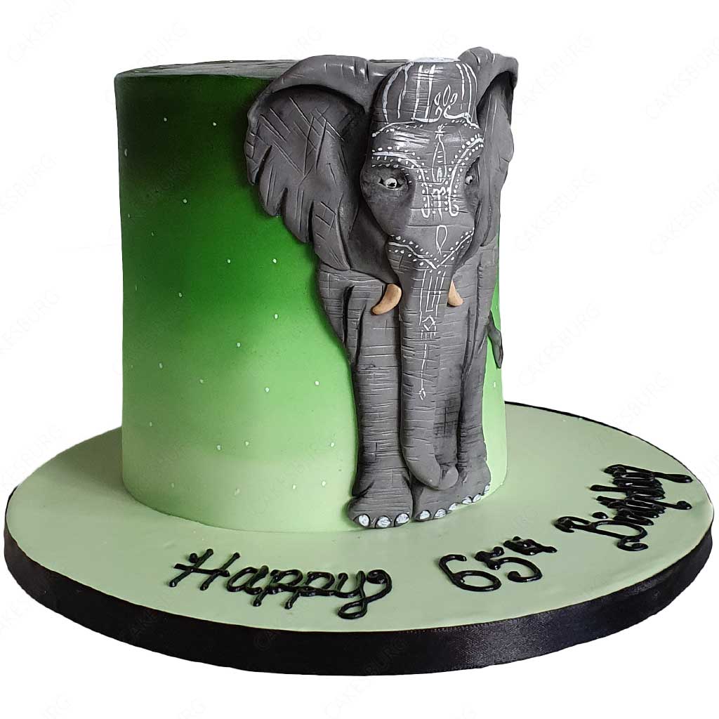 Cute little elephant cake in mixed fruit flavour for a birthday boy 🐘 DO  ORDER CUSTOMISED CAKES ALSO MADE ON ORDER DM or CONTACT -… | Instagram