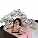 Bed Cake with Thought Balloons