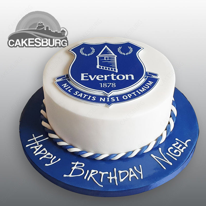 Everton Cake Cupcake Toppers Set of 10 EFC Football Toppers | eBay