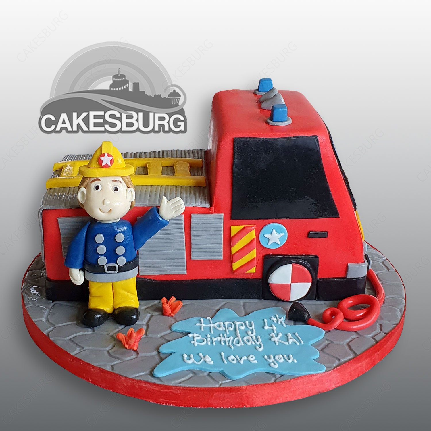 Fire Truck Cake HOW TO COOK THAT Fire Engine Birthday Cake - YouTube