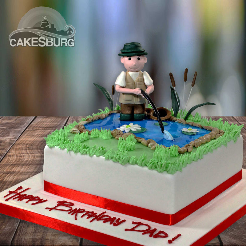 Fishing and Hunting Theme Cake, Fondant Toppers, Hunting, Fishing,  Retirement Cake Topper, Men's Birthday Theme - Etsy
