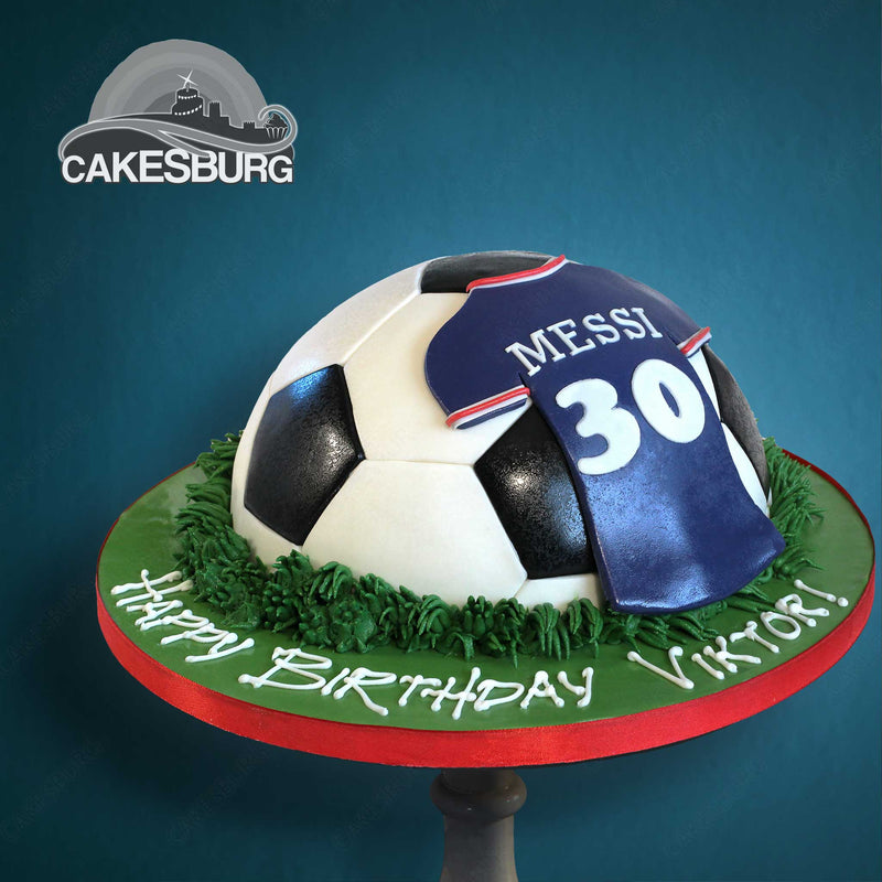 Football cake for a Messi lover - Decorated Cake by - CakesDecor