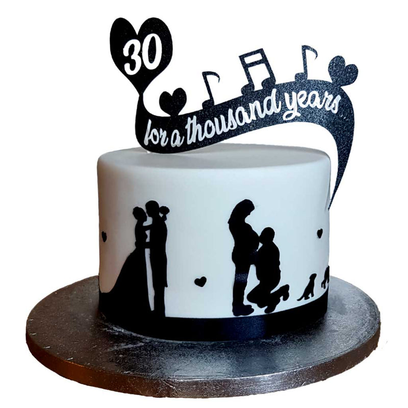 For a Thousand Years Message Cake