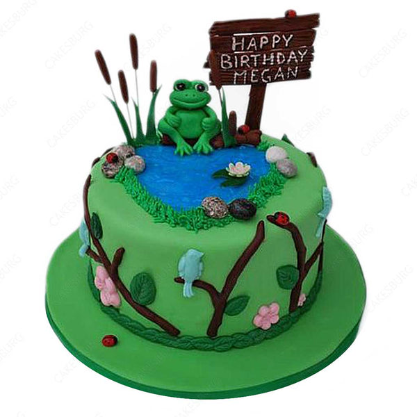 frog cake | Byrdie Girl Custom Cakes