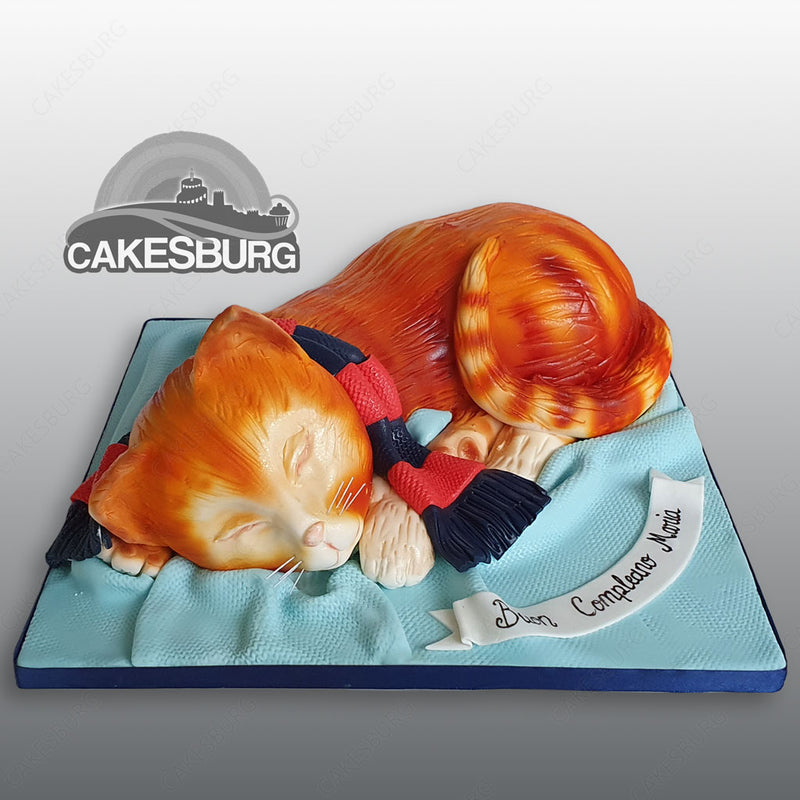 Orange Tabby Kitten Cake Topper | Zazzle
