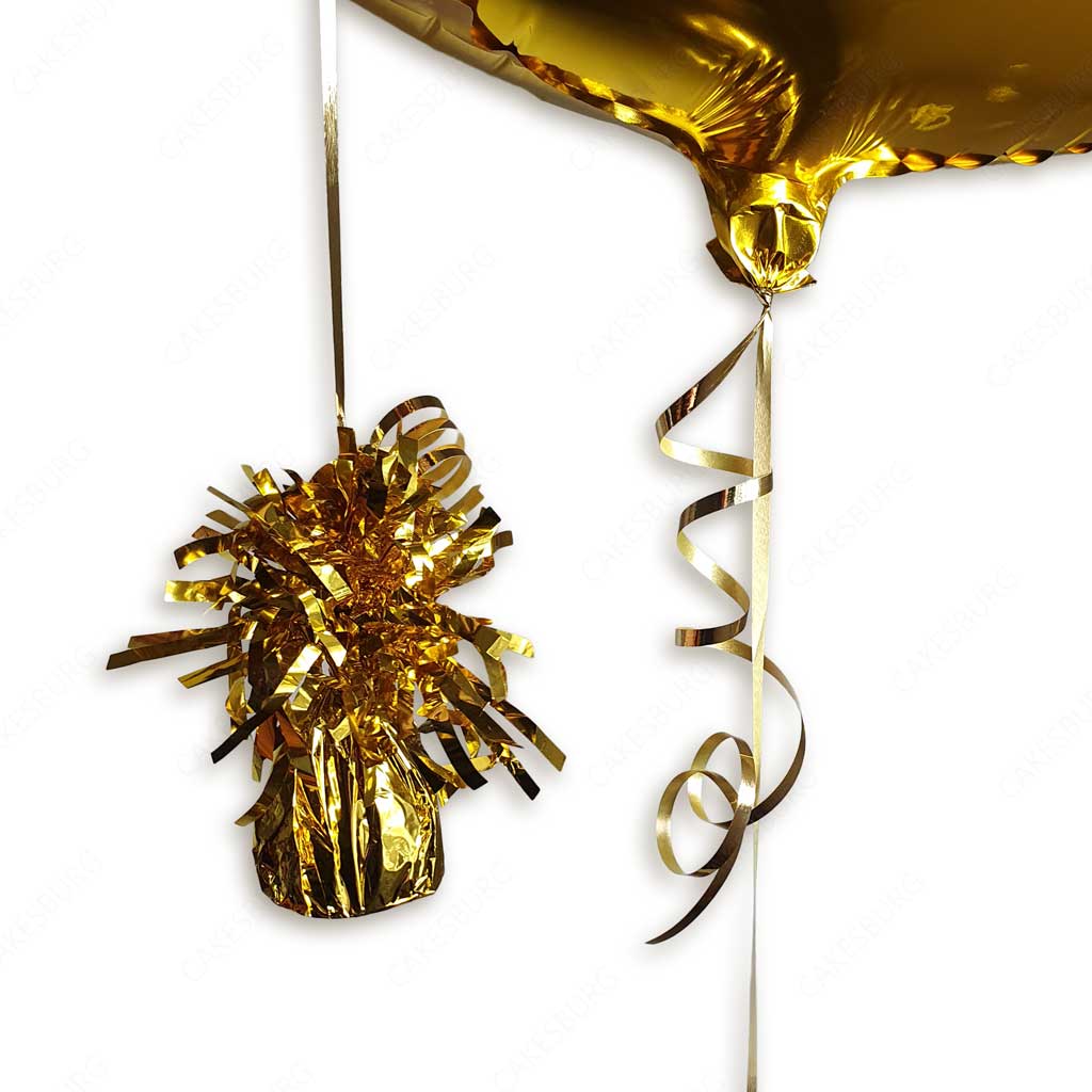 34" Gold - Number 4 - Foil Balloon (HELIUM FILLED)