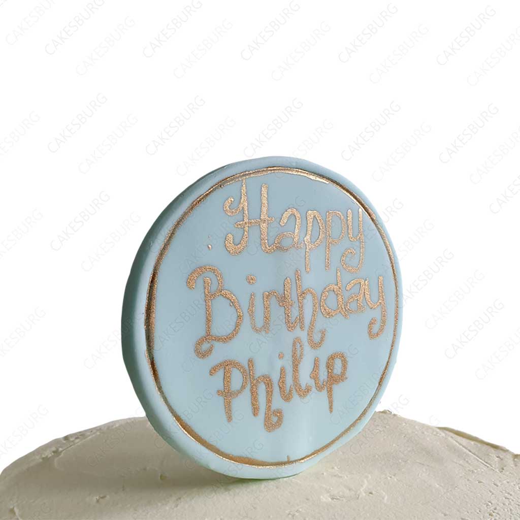 Buttercream Golden Sprinkles Cake (Blue)