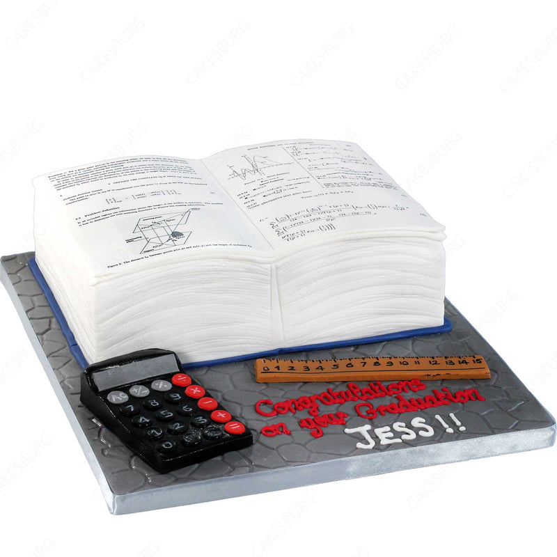 Math Book - Graduation Cake