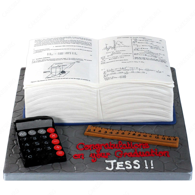 Math Book - Graduation Cake