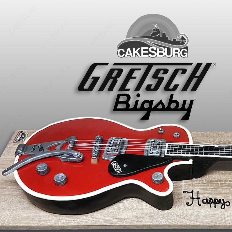 GRETSCH G6131 Jet Fire­bird Red Guitar Cake