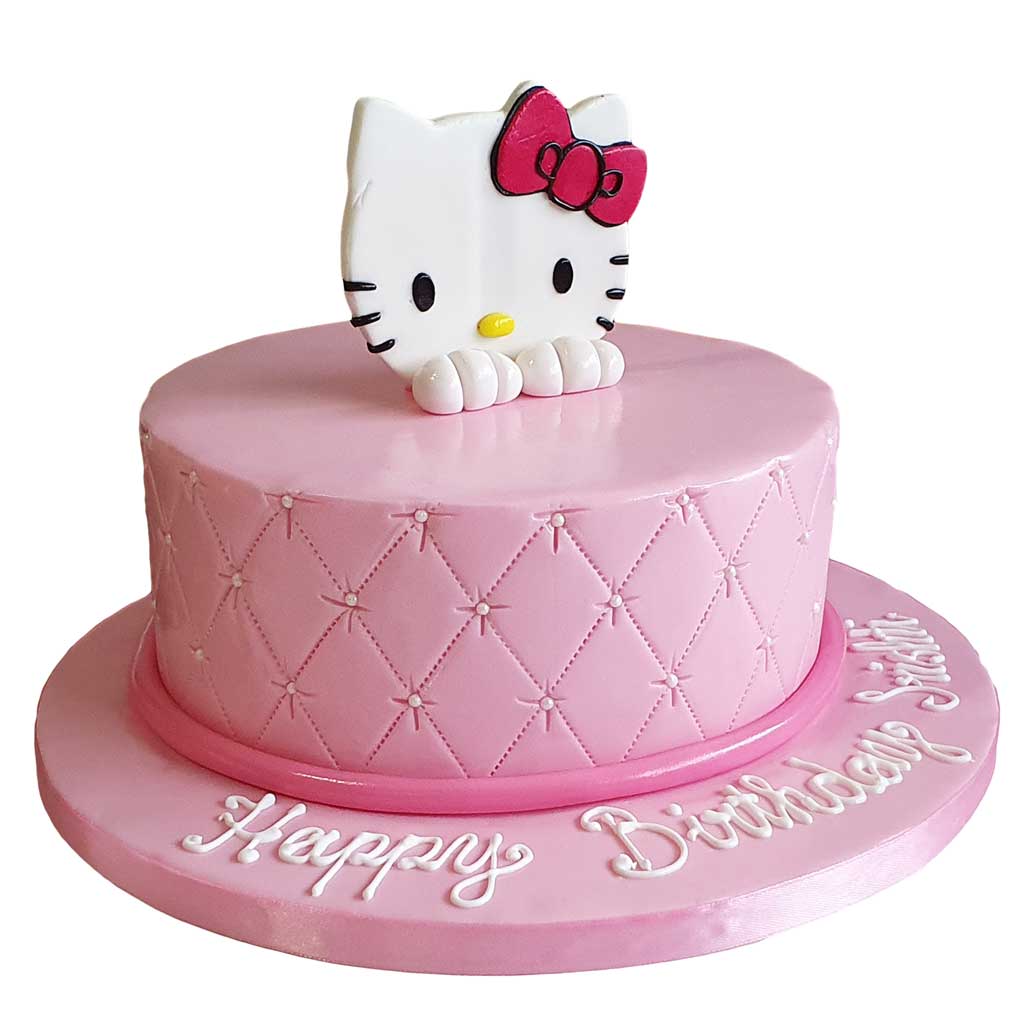 Hello kitty Birthday Cake, Food & Drinks, Homemade Bakes on Carousell
