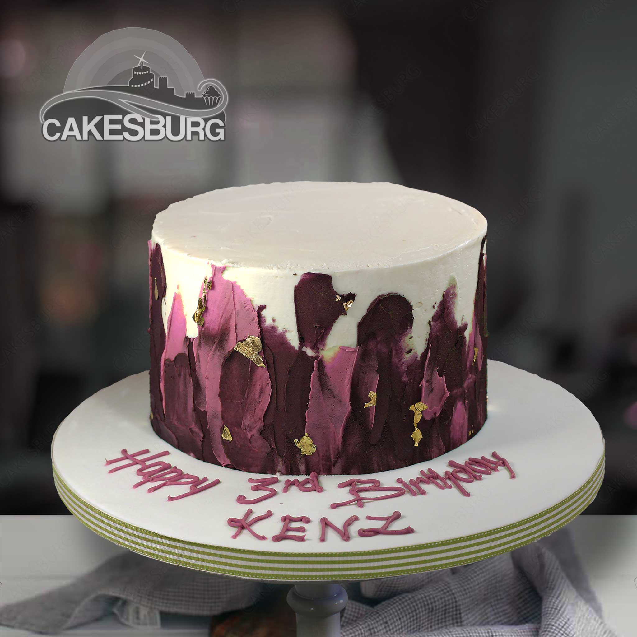 Elegant Hibiscus Buttercream Cake