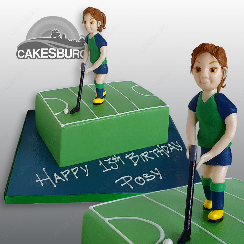 12 Field Hockey Edible Cake Toppers Wafer Stand Ups Hockey Stick And Goal  Mix | eBay