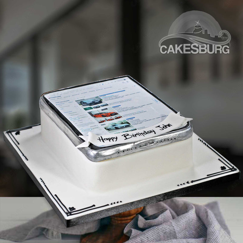 Personalised iPad / iPhone Screenshot Cake