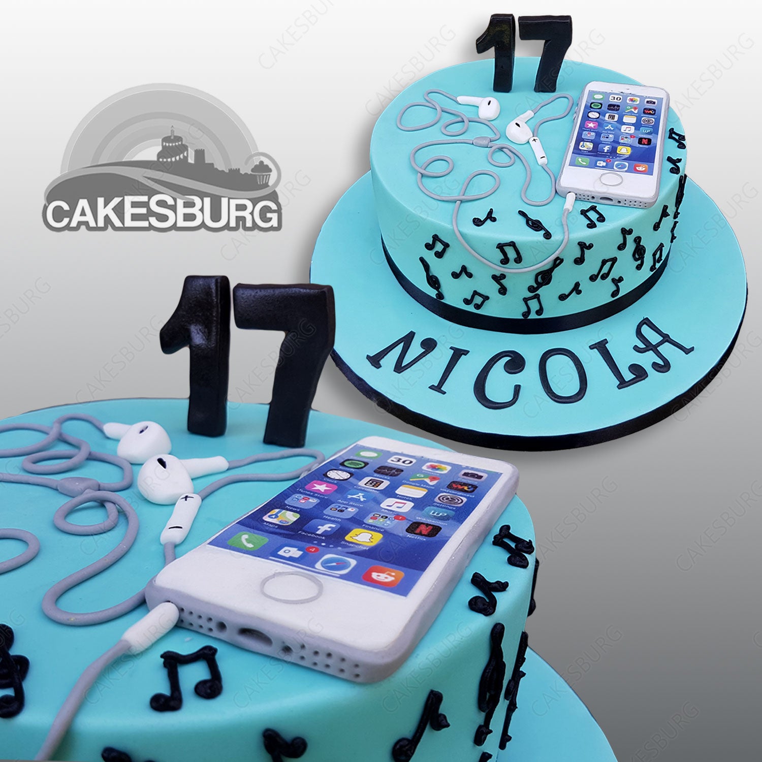 Assaf Frank Photography Licensing | Birthday cake with mobile phone on top