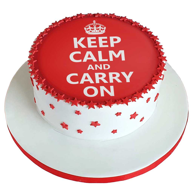 Keep Calm And Carry On Cake
