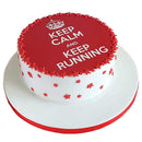Keep Calm And Keep Running Cake