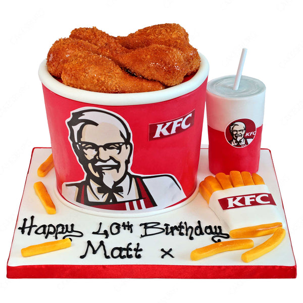 KFC theme cake - Decorated Cake by Sweet Mantra - CakesDecor