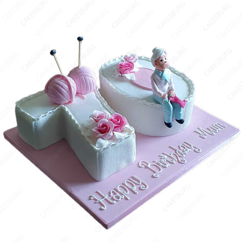 Knitting Number Age Cake