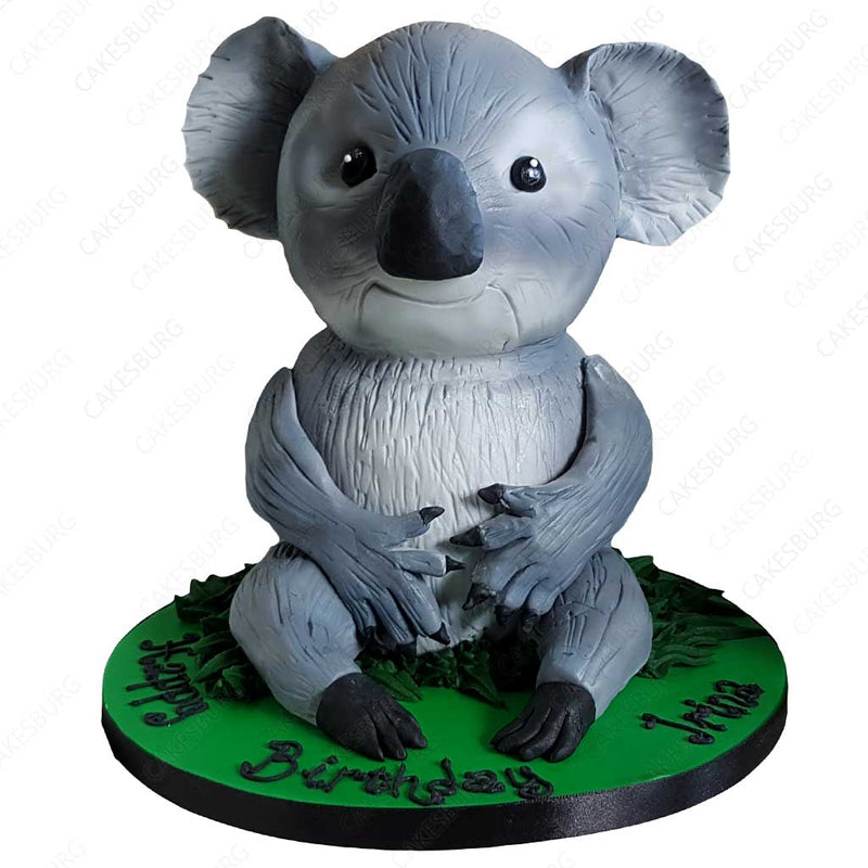 Koala bear edible figurine birthday cake topper