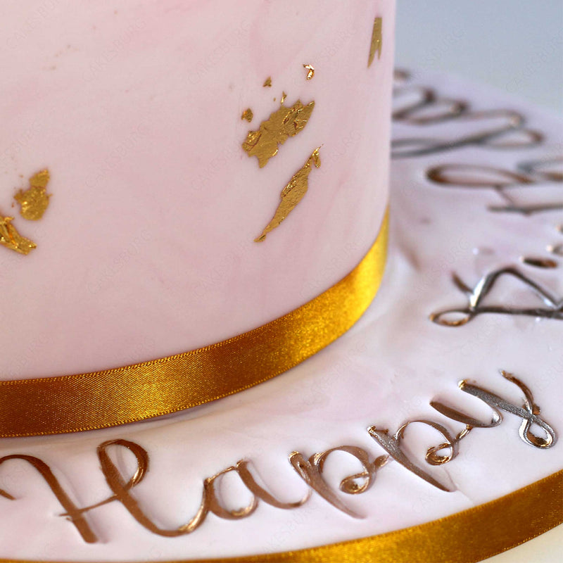 Luxury Marble Gold Effect Cake