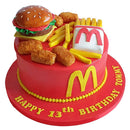 Burger Menu Cake