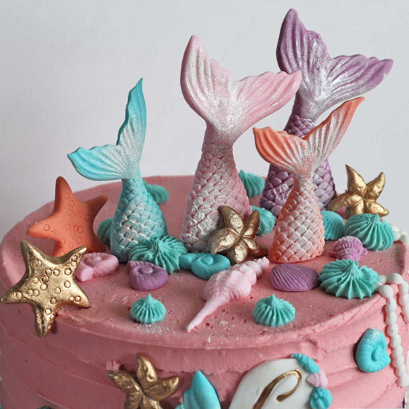 DIY Mermaid Birthday Party Decor and Mermaid Birthday Cake Tutorial —  Thrifty and Chic