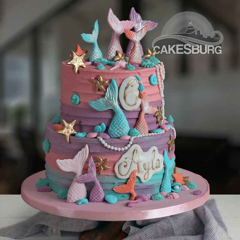 Elegant Mermaid Cake
