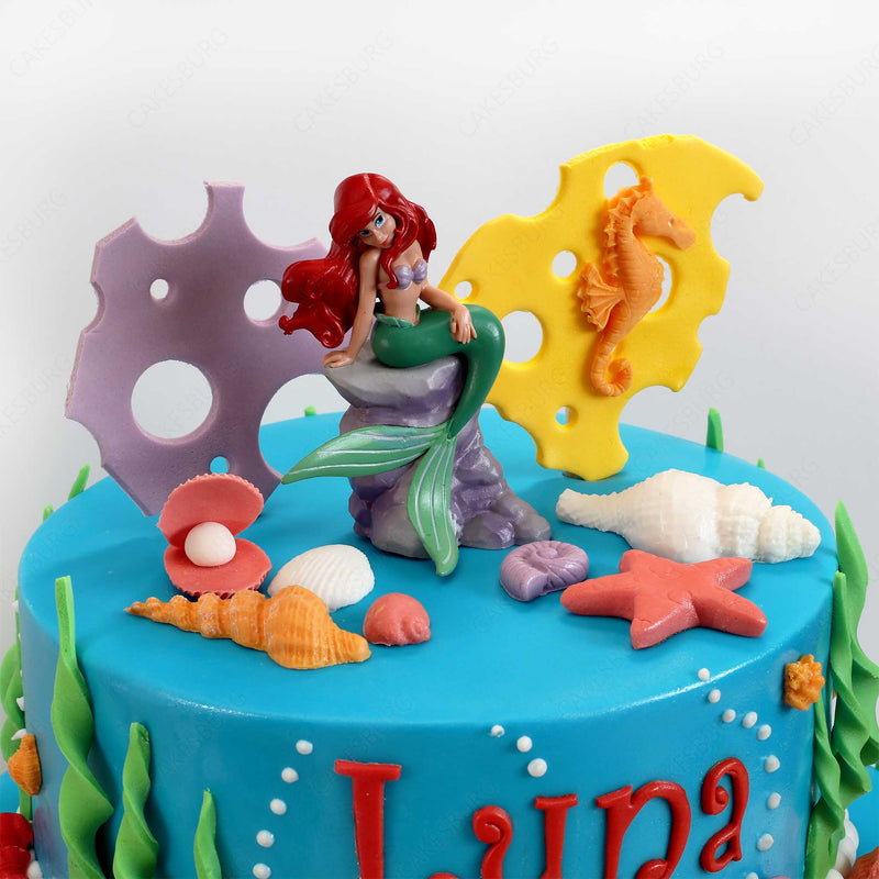 Custom Mermaid Clam Shell Acrylic Cake Topper Birthday - Etsy Australia