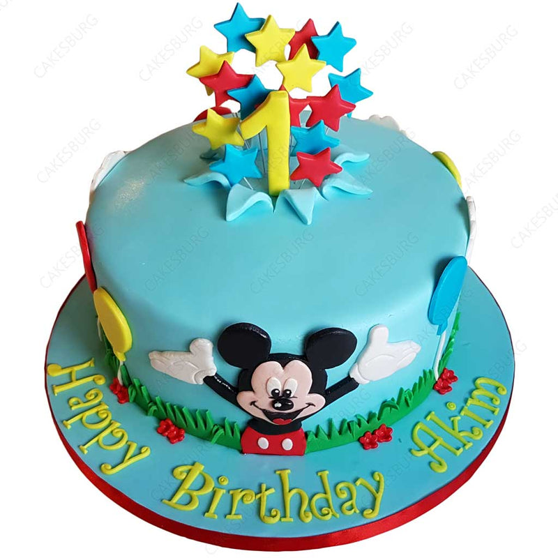 Mickey Mouse Theme Cake | Cartoon Cake | Customisable Cake