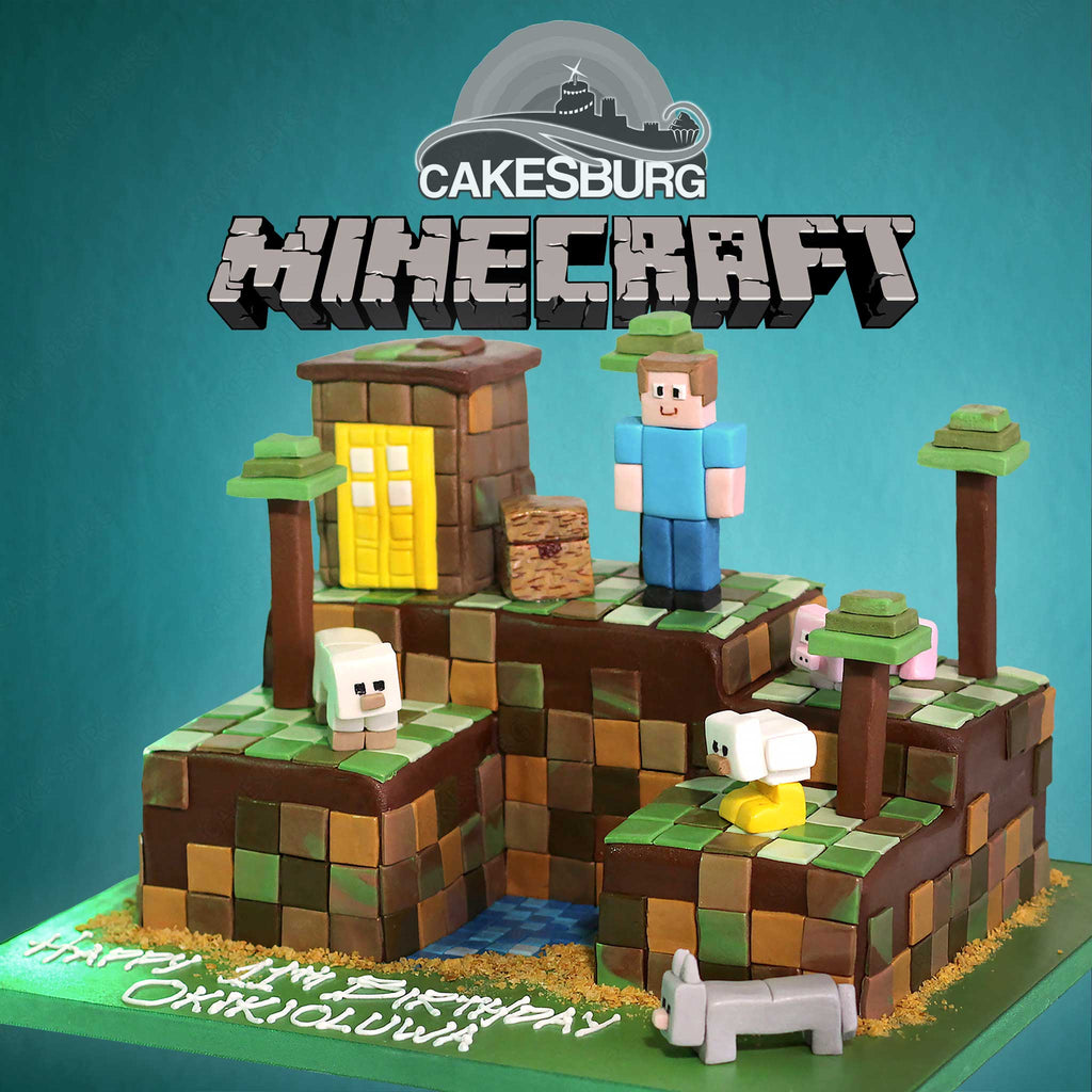 Cool Minecraft Creeper Cake
