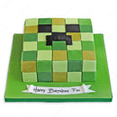 Minecraft Creeper Cake