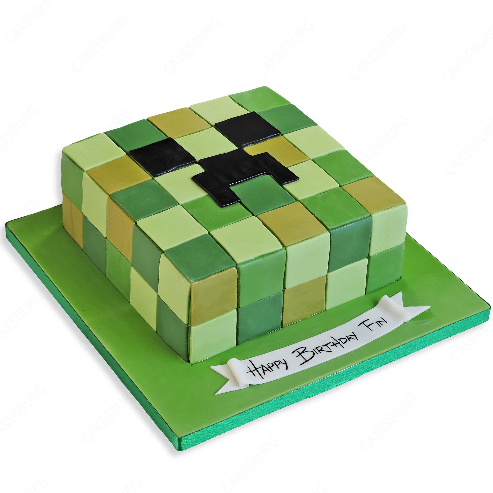 Minecraft Creeper Cake