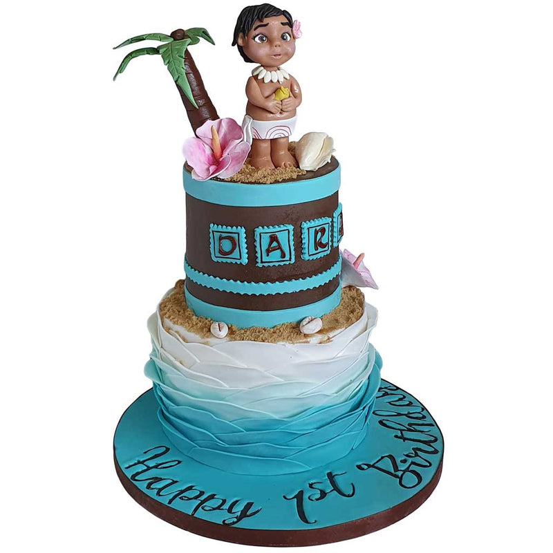1st Birthday Baby Moana Cake Ideas | Beautiful Moana Cake decorating Ideas  | Tutorial By SatyamCakes - YouTube