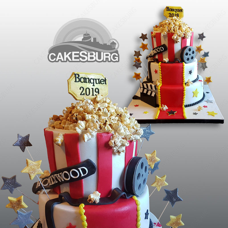 Movie Night Popcorn Cake